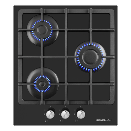Газовая варочная панель HOMSair HGG433BK (черный), HOMSair г. Москва