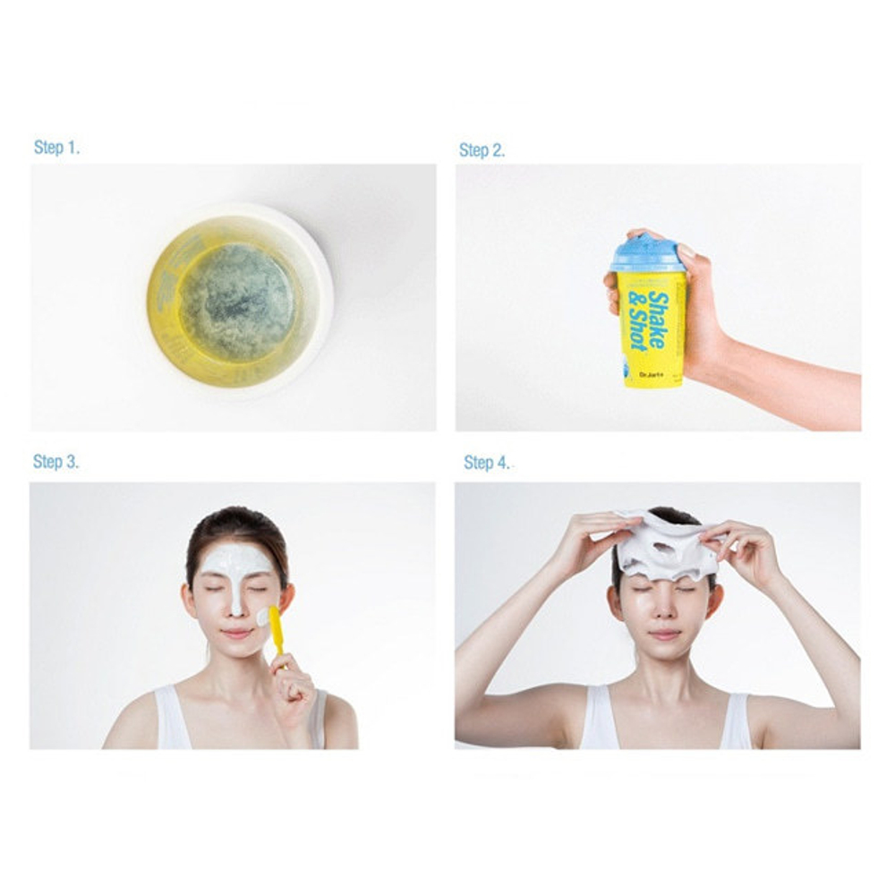 Dr.Jart Shake Shot Rubber Brightening Mask маска альгинатный коктейль Сияние & Детокс