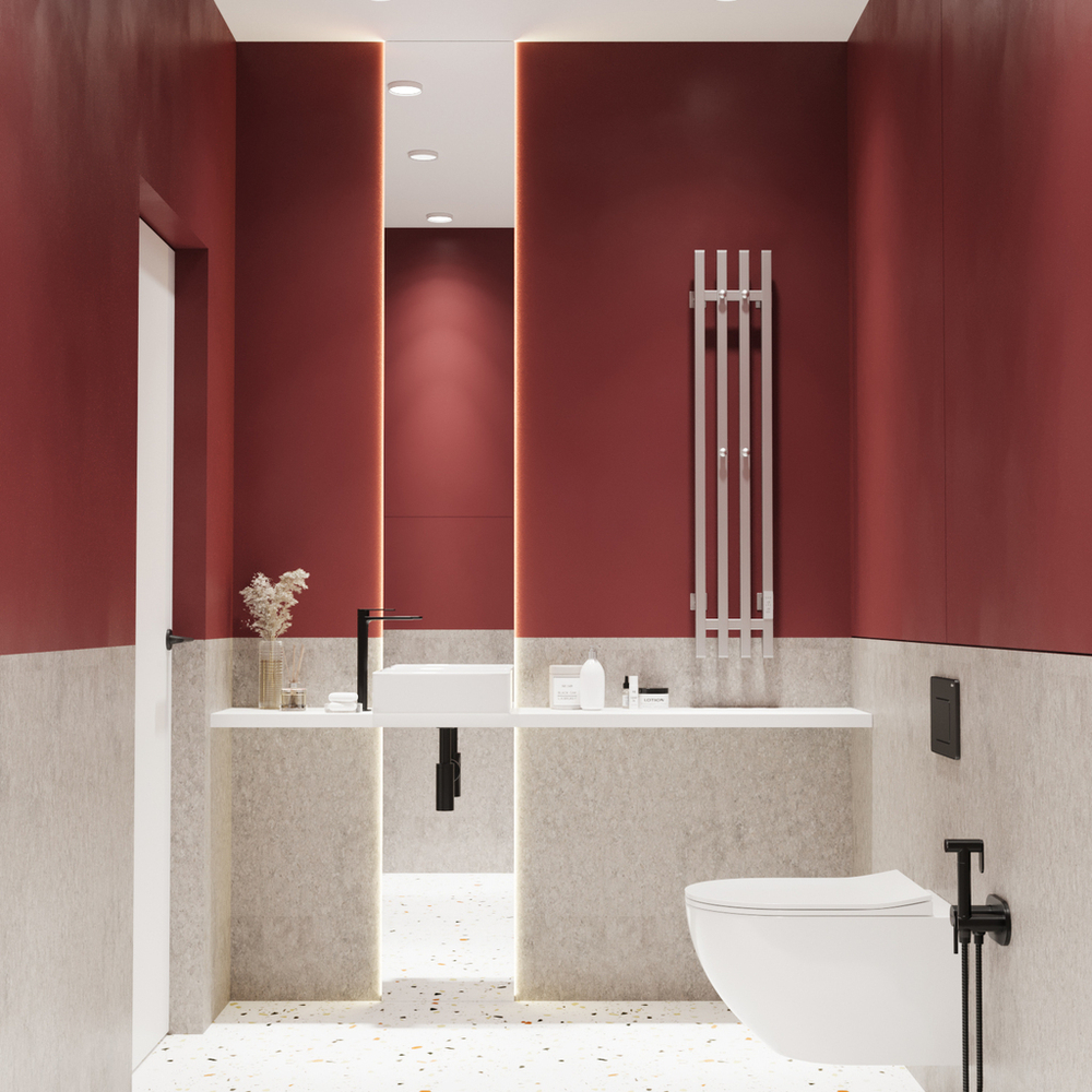 Полотенцесушитель MIXLINE MOON QUADRO MATT СHROME 120/15 (таймер,484 Вт) электрический