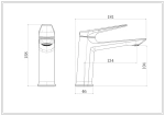 Смеситель Royce Pro для раковины (RCM-120501WH)