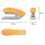 Степлер №24/6, 26/6 BRAUBERG "Original", до 25 листов, оранжевый, 227772