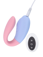 Двухцветный вибростимулятор для пар с пультом ДУ