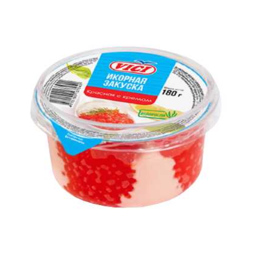 Икорная закуска Vici красная с кремом 180 гр