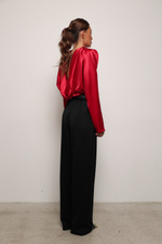 Блуза дабл двусторонняя красная