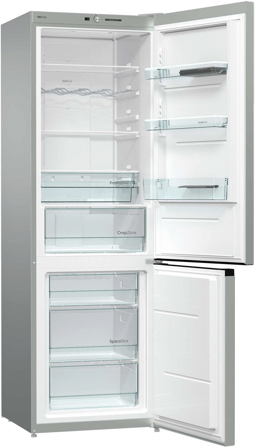 Отдельностоящий двухкамерный холодильник Gorenje NRK6191GHX4