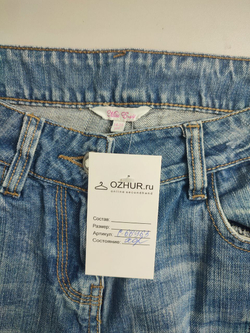 Джинсы Miss Elis с потертостями  на 14-15 лет