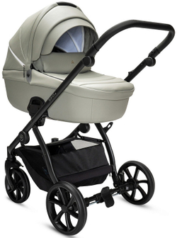 Детская коляска Noordi Fjordi Leather V2 3 в 1 с автокреслом Terra Black 1462074 Sleet