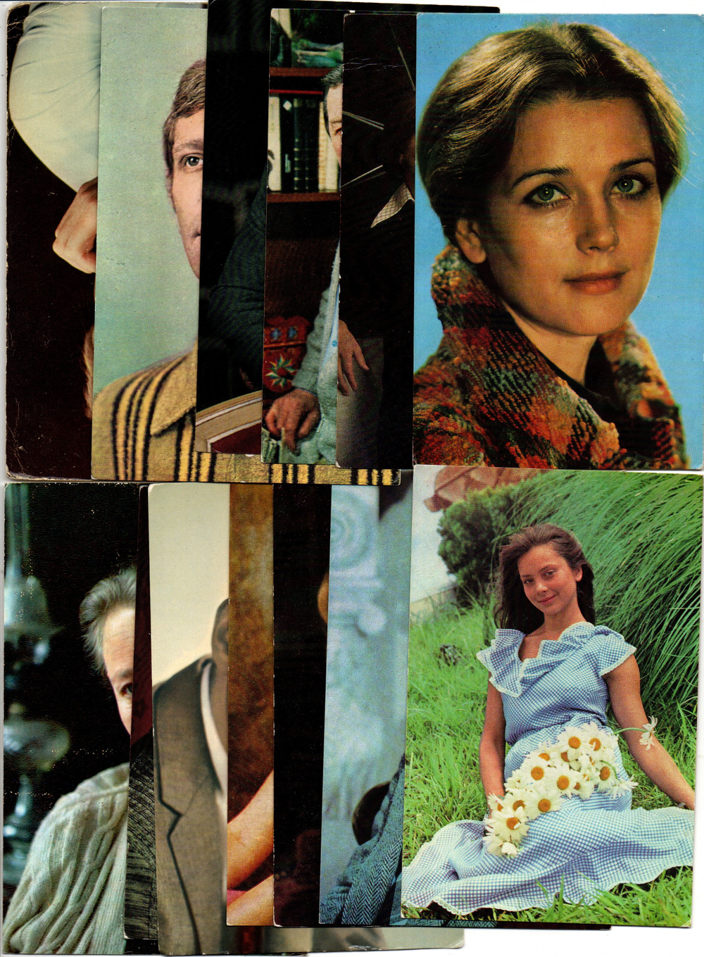 №71 Открытки Артисты и актёры СССР 1970–1980-е г. 25 штук. Цветные, чистые, без повторов