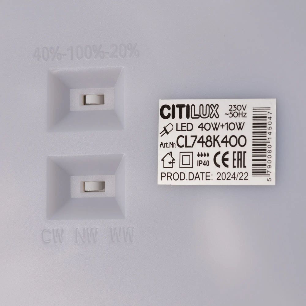 Citilux NORMA CL748K400 LED Светильник с подсветкой Белый
