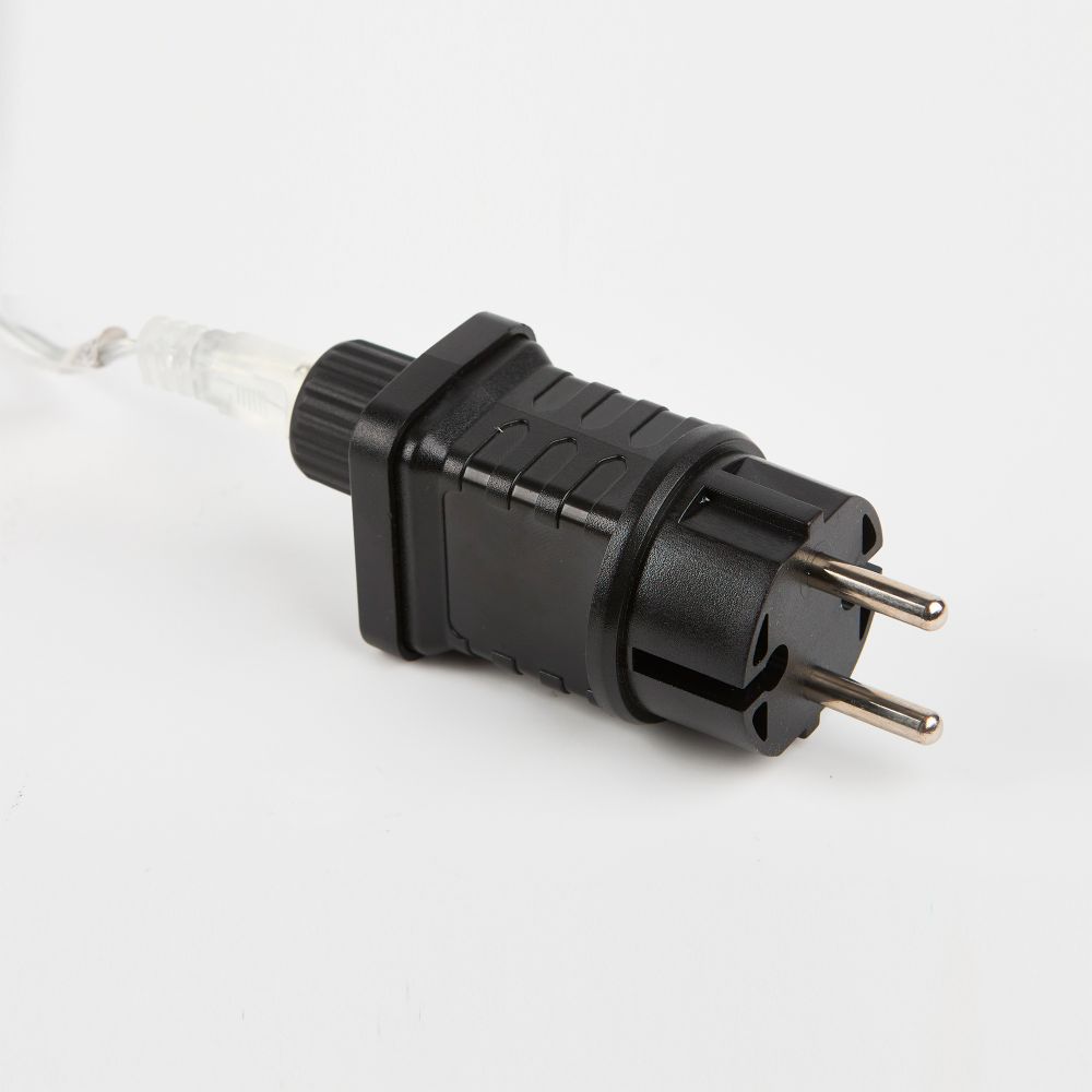 ULD-B12006-195-TTK AMBER IP44 Бахрома светодиодная с эффектом мерцания. 12м. Соединяемая. 195 светодиодов. Янтарный свет. Провод прозрачный. ТМ Uniel