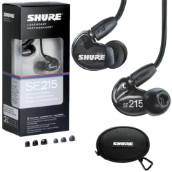 Shure SE215-K (черные) вставные (затычки) наушники