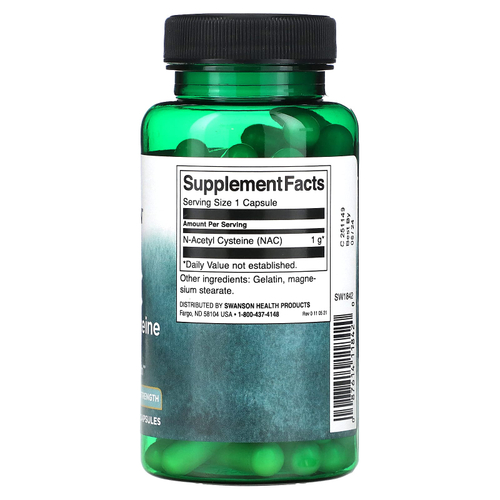 Swanson, NAC, 1000 мг, 60 капсул