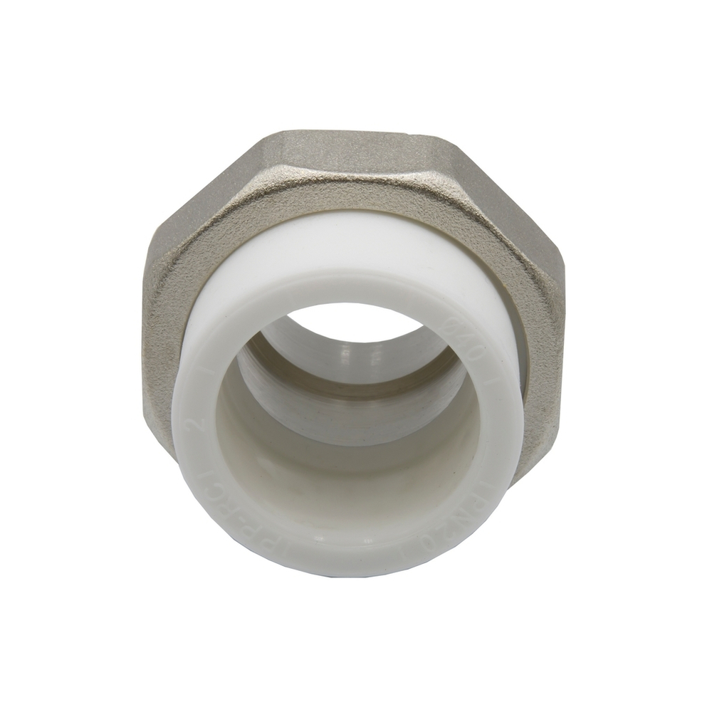 Муфта комб. разъемная, нар 40х1 1/4" EVER® plast  БЕЛЫЙ (Россия)