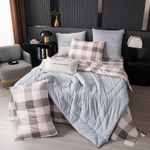 Комплект постельного белья на резинке Сатин Velouria Luxe с Одеялом VLR005