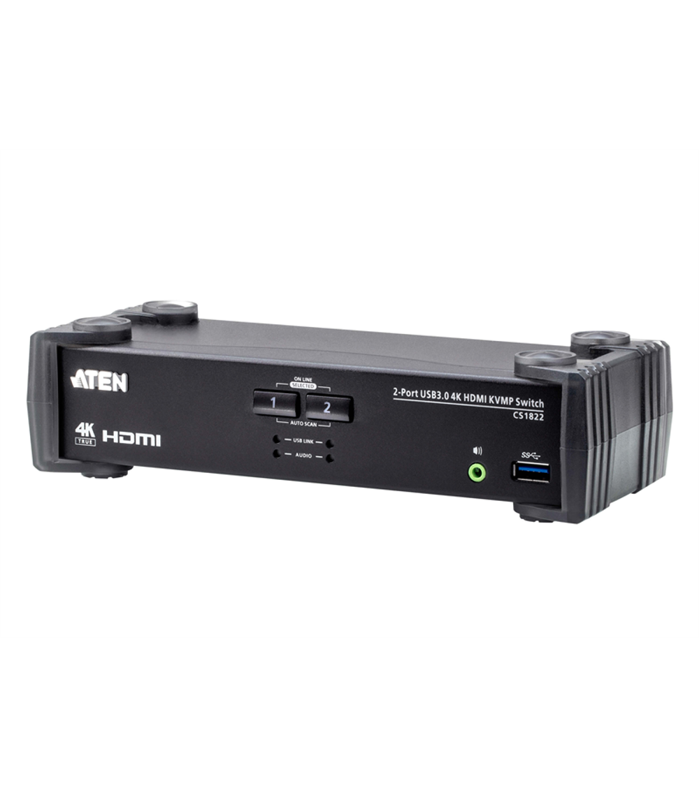 Квм перевключатель ATEN 2-Port USB 3.0 4K HDMI KVMP™ Switch