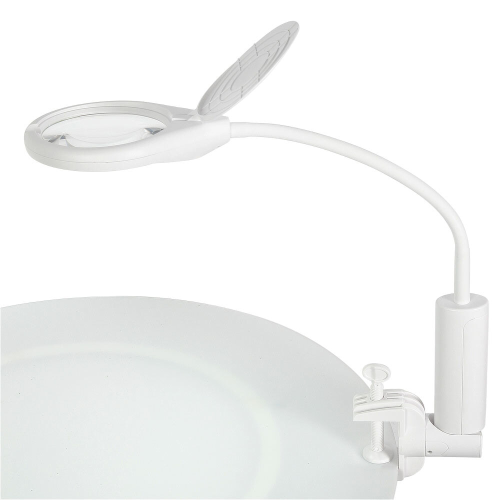 Лупа-лампа настольная Veber 2D LED, с подсветкой (8611)