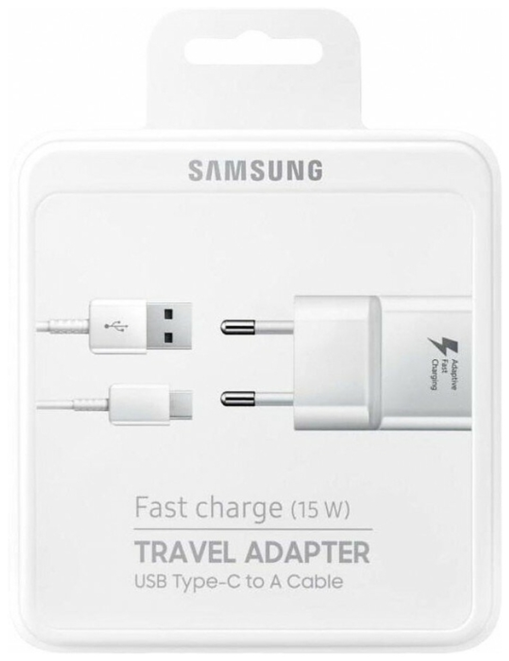 СЗУ Samsung EP-TA20 USB-A/Type-C PD 15Вт white