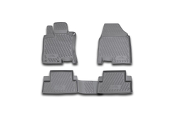 Коврики в салон для NISSAN Qashqai 2007-2014, 4 шт. (полиуретан, серые) CARNIS00021G