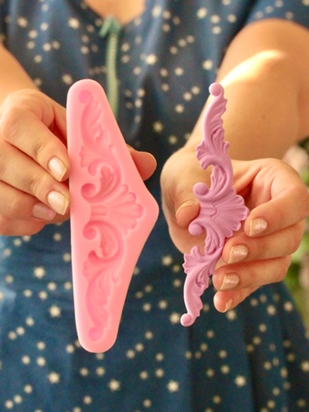 Молд силиконовый "Лепнина Длинная" (Входит в набор "Лепнина 1")