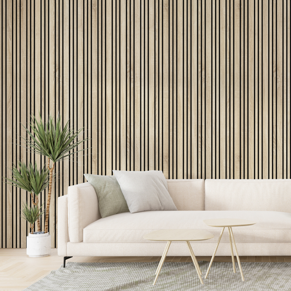 Панель Стеновая Акустическая Stella Comfort Dream Standart Дуб Сонома 2780х600х9 (уп.1шт.)