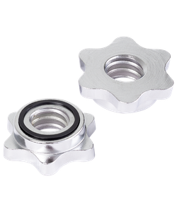 Замки для грифа BB-108, d=26 мм, металлические, хромированный, 2 шт