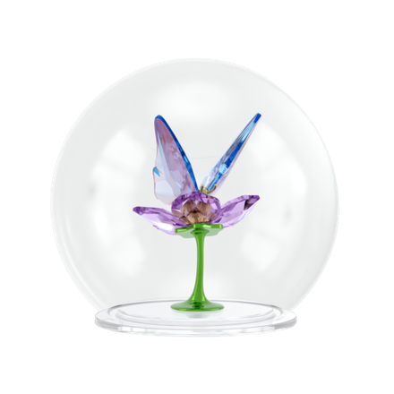 IDYLLIA:GLASS BALL BUTTERFLY AND FLOWER