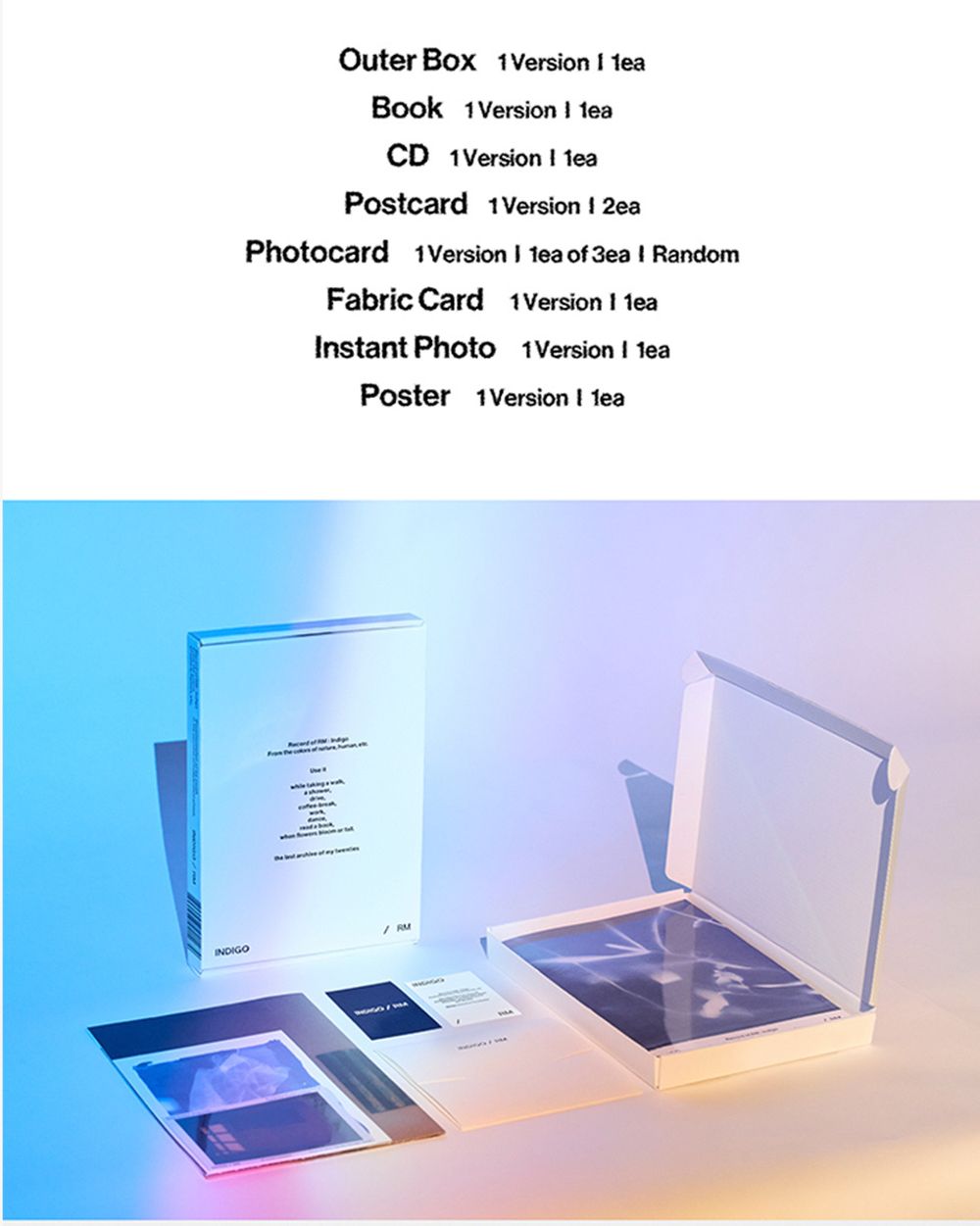 Альбом RM (BTS) - Indigo [Book Edition]