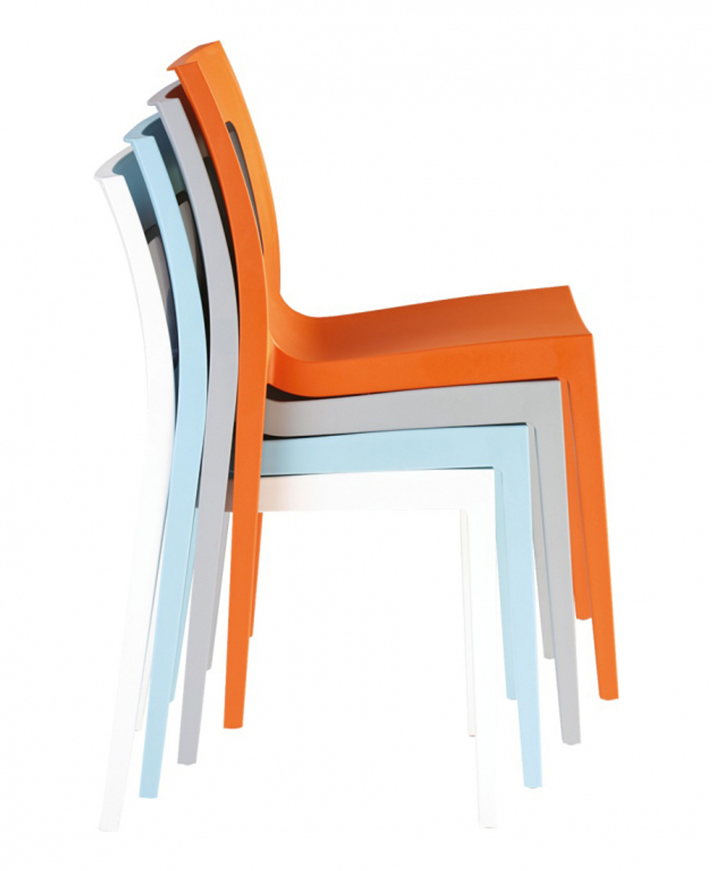 Стул пластиковый Siesta Contract Lucca-T, белый