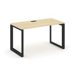 Style Project Стол письменный SN-59O.SP-003 Акация Лорка/Металл Черный/Черный Заглушка 1380*600*750