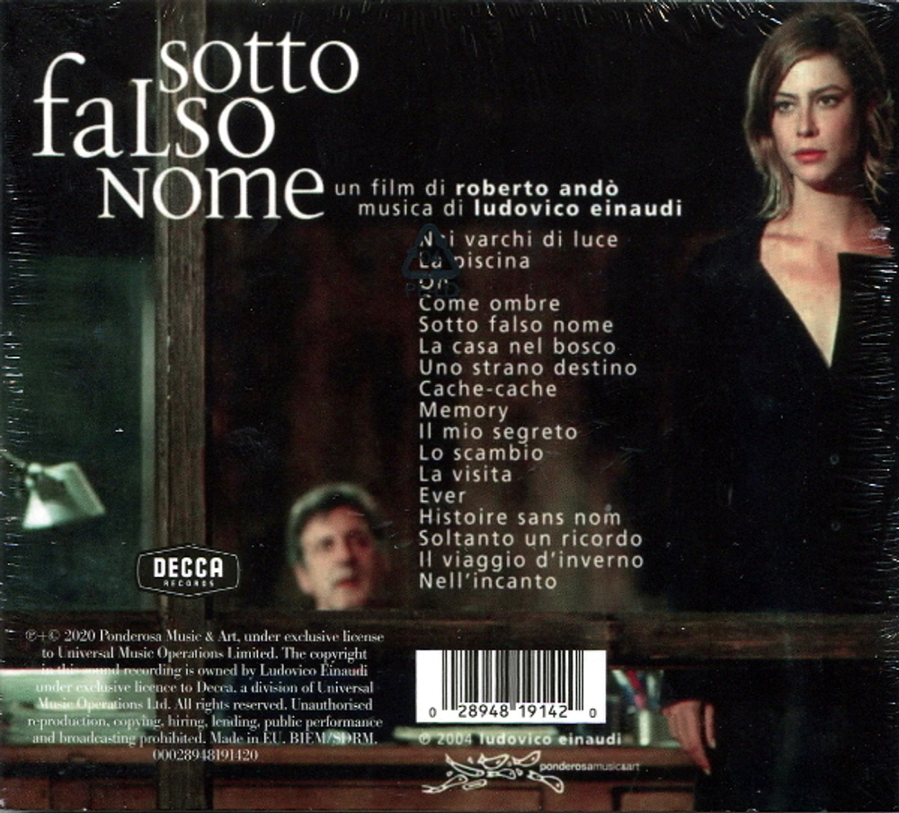 Soundtrack / Ludovico Einaudi: Sotto Falso Nome (CD)