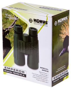 Бинокль Konus Emperor 12x50 WA Green