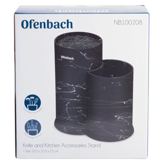 Подставка для ножей и кухонных принадлежностей двойная Ofenbach NB100208