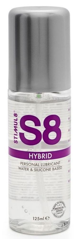 Stimul8 S8 Hybrid, 125 мл – интимная смазка на водно-силиконовой основе