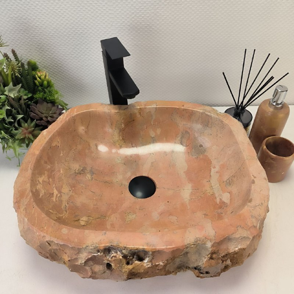 Раковина из мрамора Erozy Red EM-62824 52*42*15 12