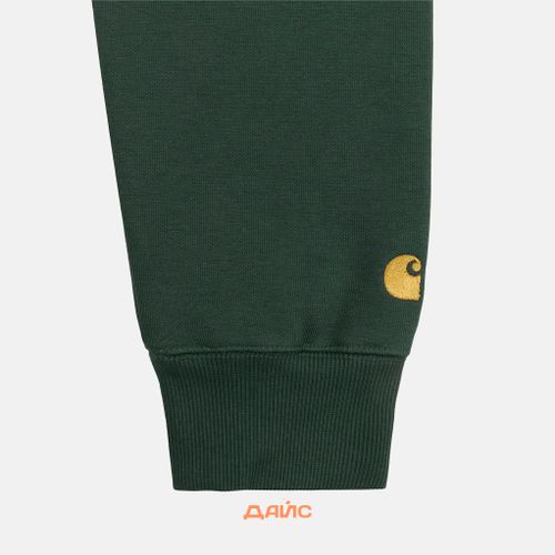 Толстовка мужская Carhartt WIP Hooded Chase Sweatshirt артикул:I033661_sycamore - купить в магазине Дайс