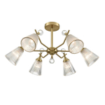 8046/6C CLASSI LN26 107 латунь/прозрачное стекло Люстра потолочная Е14 6*40W 220V AURICA