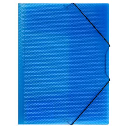 Папка на резинке Стамм Кристалл, А4, 500мкм, синяя