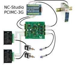 Плата выравнивания портала станка с ЧПУ. WLDAxis 8 (DC-DC)