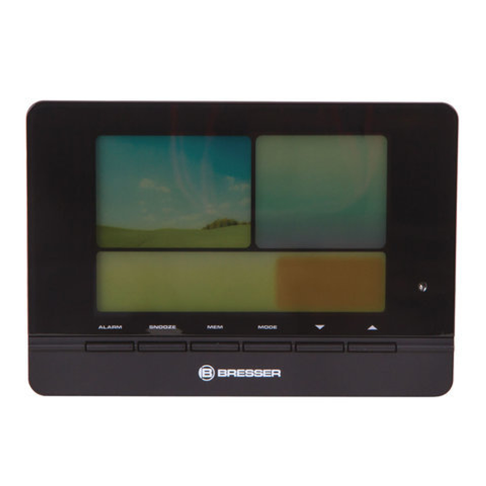 Метеостанция BRESSER MeteoTrend Colour, термодатчик, гигрометр, часы, будильник, черный, 71135