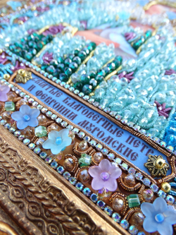 И-26а Набор для вышивания хрустальными камнями Святые Петр и Феврония (мал.)