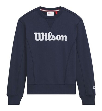 Кофта для девочки теннисная Wilson Youth Team Crewneck - classic navy