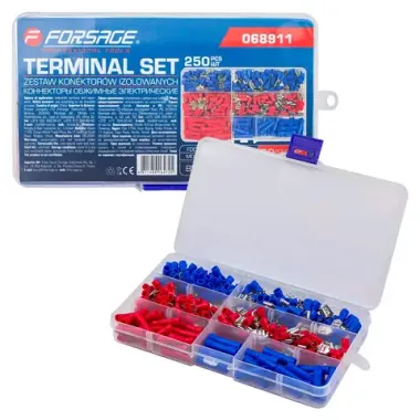 Коннекторы обжимные электрические 250шт. Forsage F-068911