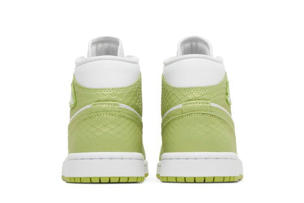 Кроссовки Jordan Air Jordan 1 Mid Se V2 "Green Python" (Женская размерная сетка)