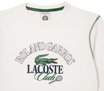 Женская теннисная футболка Lacoste Roland Garros Edition Cotton T-Shirt - white