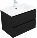Тумба с раковиной Aquanet Вега 2.0 337954/330430 70 черный