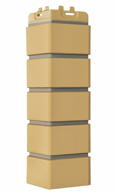 Угол наружный Grand Line Клинкерный кирпич Премиум Горчичный