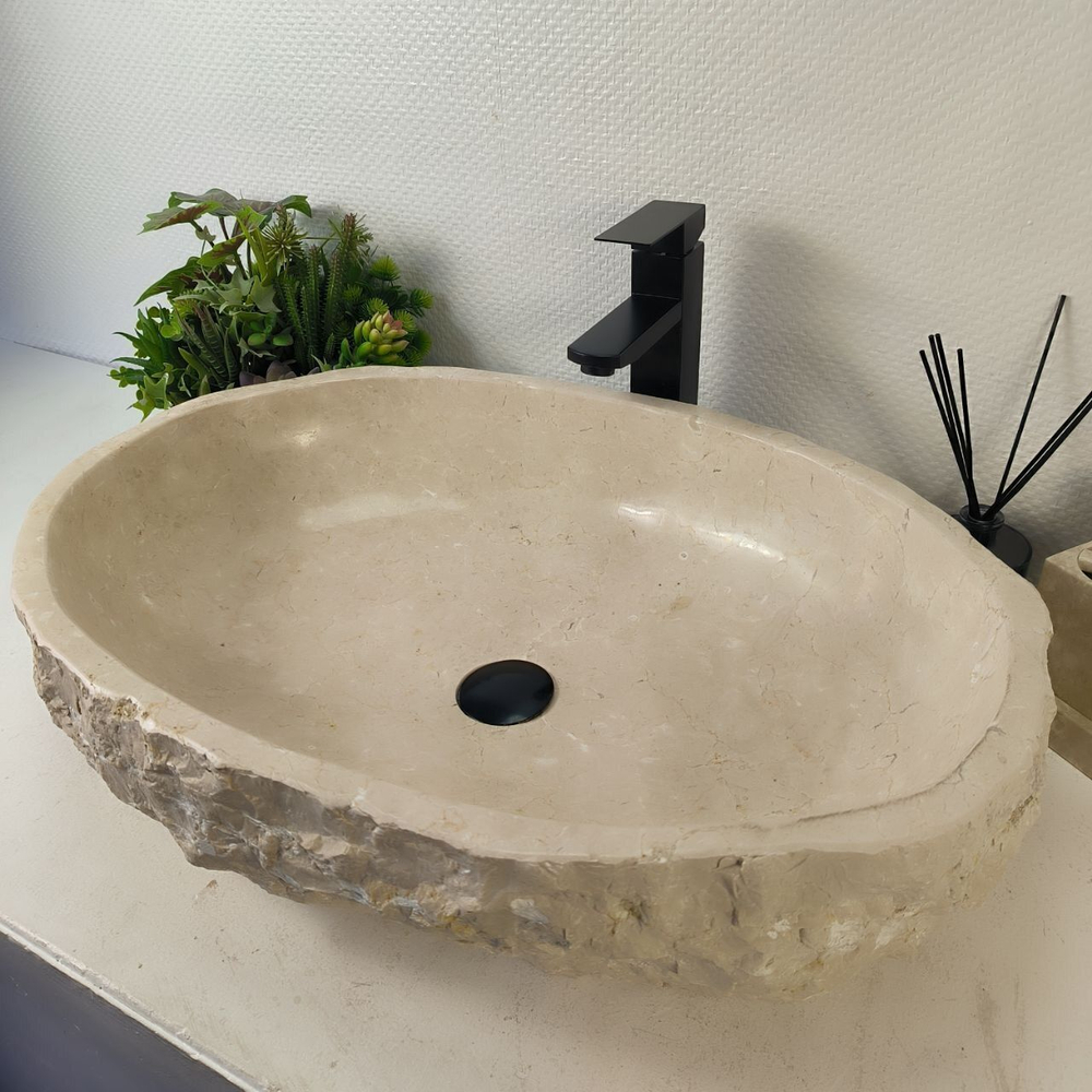 Каменная раковина из мрамора Erozy Cream EM-05327 (66*47*16) 0880 из натурального камня