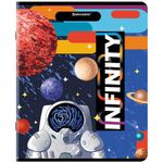 Тетрадь А5, 48 л., BRAUBERG, скоба, клетка, TWIN-лак, "SpaceX", 404354, 5шт