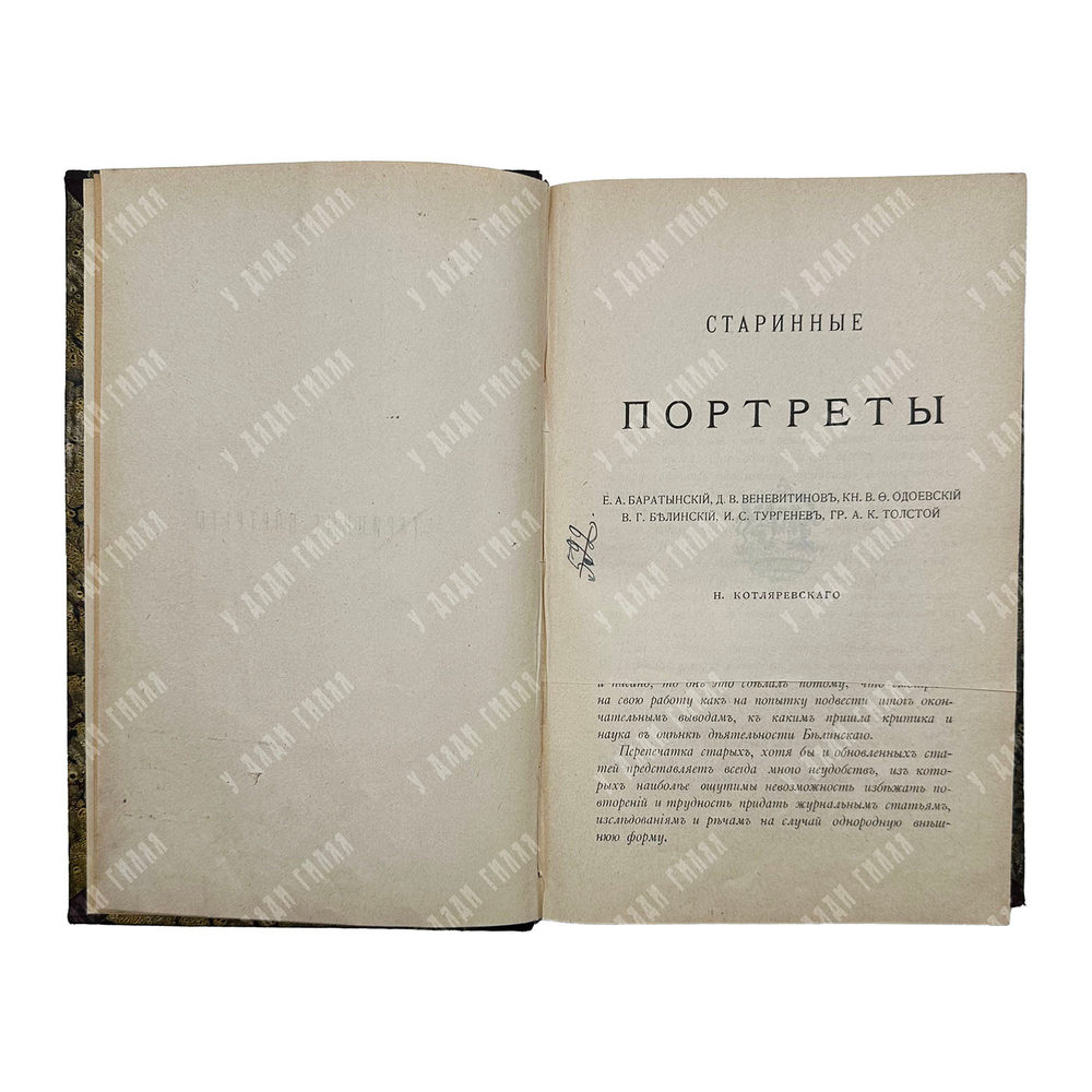 Котляревский Н. А. Старинные портреты, 1907.