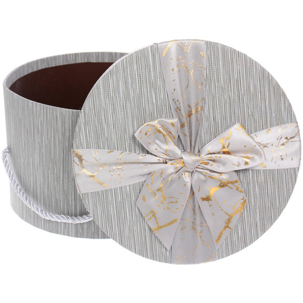 Коробка подарочная «Теплые чувства» 19*19*13 см, серый